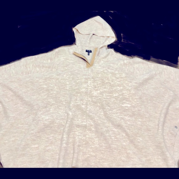 Escada Poncho with Hoodie and Snap Closure - Picture 12 of 12